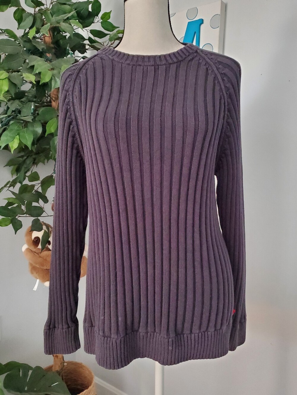 LEVI'S Red Tab Ribbed Heavy Cotton Sweater L